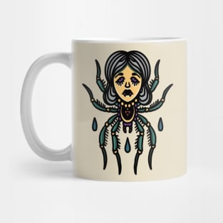 witch headed spider tattoo Mug